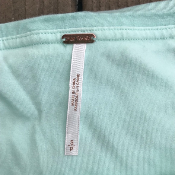 Free People Mint Stretch Mini Skirt - Picture 7 of 7